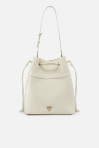 PINKO torba worek Secchiello Classic Bag biała
