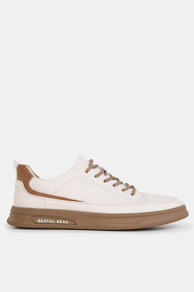 John Doubare sneakersy Białobeżowe  