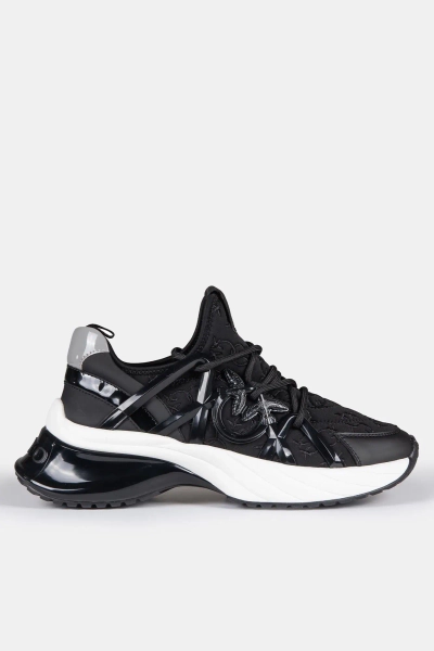 PINKO sneakersy damskie Ariel 01 Monogram czarne