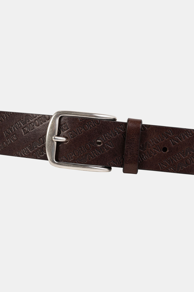 Emporio Armani pasek męski Y4S235 YDY0G 85/34 brązowy