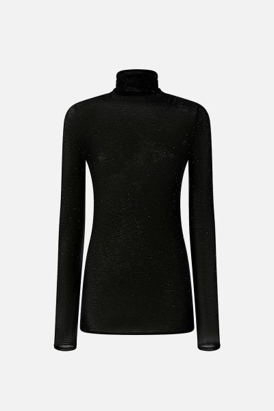 PINKO golf damski Moss Maglia czarny