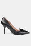 Love Moschino czarne damskie szpilki ze skóry Scarpad.Spillo95 czarne