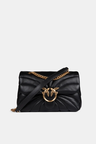 PINKO duża torebka Love Puff Classic Cl Butterfly czarna