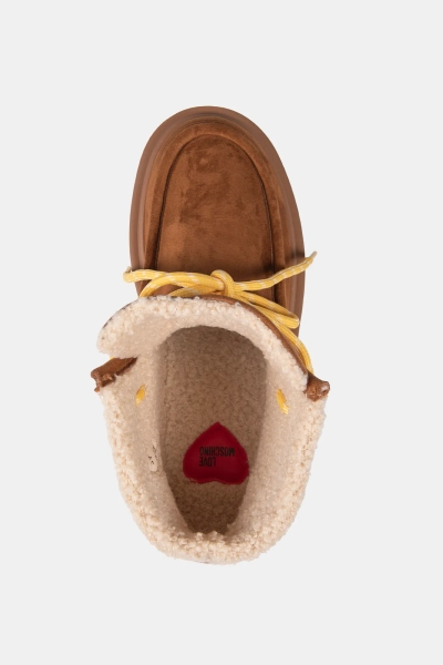 LOVE MOSCHINO śniegowce damskie JA21116L0NJAW210 brązowe