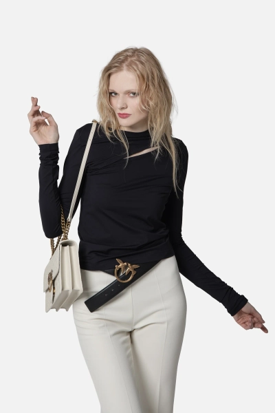 PINKO bluzka Corazon Maglia czarna