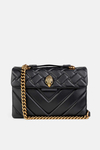 Torebka Kurt Geiger Leather Kensington X Bag czarna