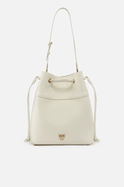 PINKO torba worek Secchiello Classic Bag biała