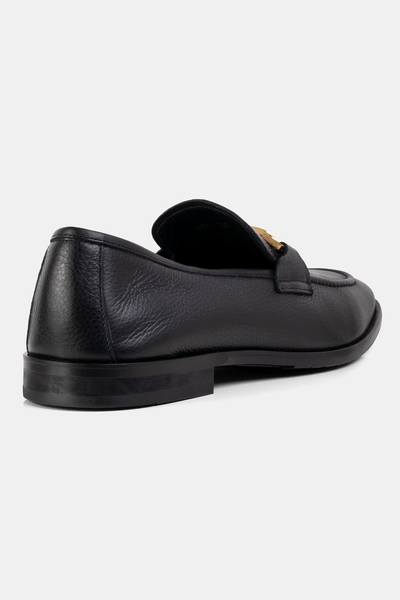 Baldinini Loafersy skórzane U3A160BORK0000 Czarne