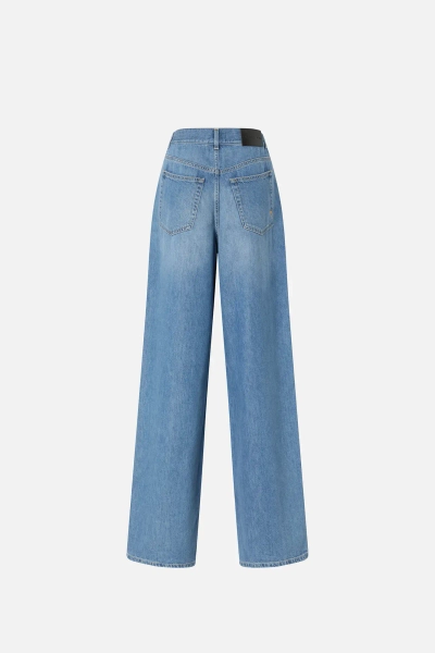 PINKO jeansy palazzo Lauryn Loose niebieskie