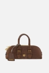 PINKO torebka damska Bowling Bag Baguette brązowa