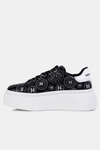 KARL LAGERFELD Sneakersy Kreeper Lo Ring Logo Lthr czarne