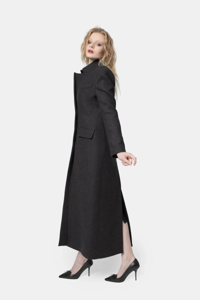 PINKO płaszcz wełniany Jacinta Cappotto czarny