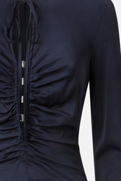 Pinko sukienka midi Acqua E Sale granatowa