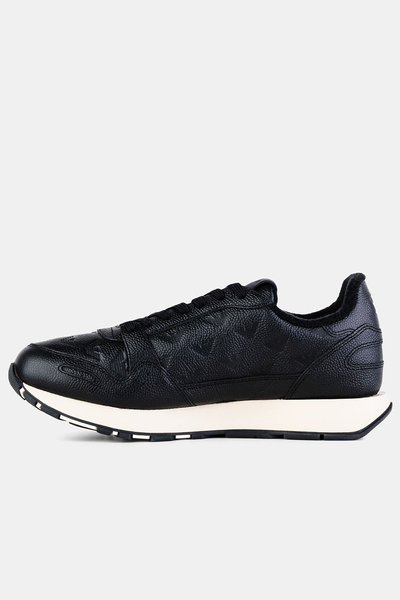 Emporio Armani Sneakersy Snk Rise Print czarne