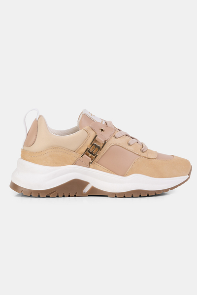 BALDININI Sneakersy zamszowe D3A218CVNBTDTD beżowe