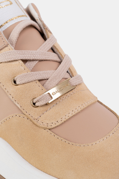 BALDININI Sneakersy zamszowe D3A218CVNBTDTD beżowe