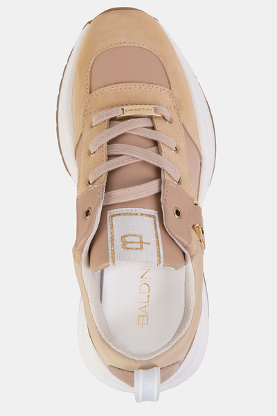 BALDININI Sneakersy zamszowe D3A218CVNBTDTD beżowe