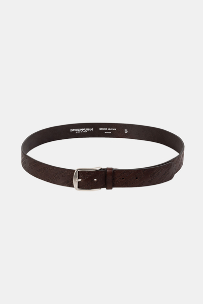Emporio Armani pasek męski Y4S235 YDY0G 85/34 brązowy