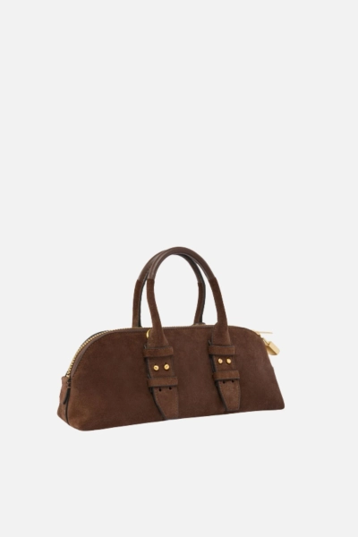 PINKO torebka damska Bowling Bag Baguette brązowa