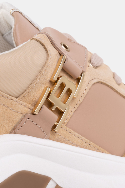 BALDININI Sneakersy zamszowe D3A218CVNBTDTD beżowe