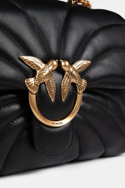 PINKO duża torebka Love Puff Classic Cl Butterfly czarna