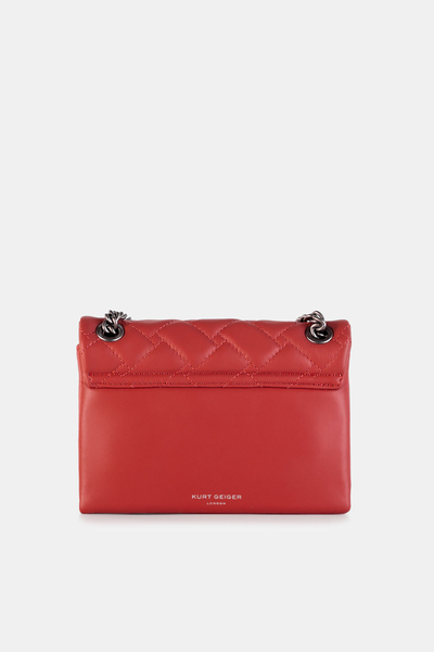 Kurt Geiger torebka Mini Kensington czerwona