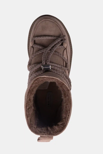 INUIKII śniegowce skórzane Classic Low Platform 75204-004 Taupe