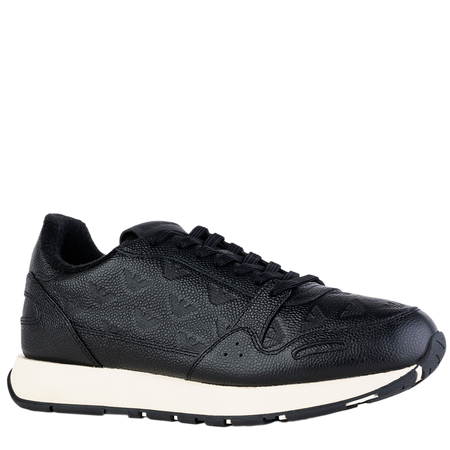 Emporio Armani Sneakersy Snk Rise Print czarne