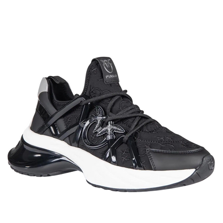PINKO sneakersy damskie Ariel 01 Monogram czarne