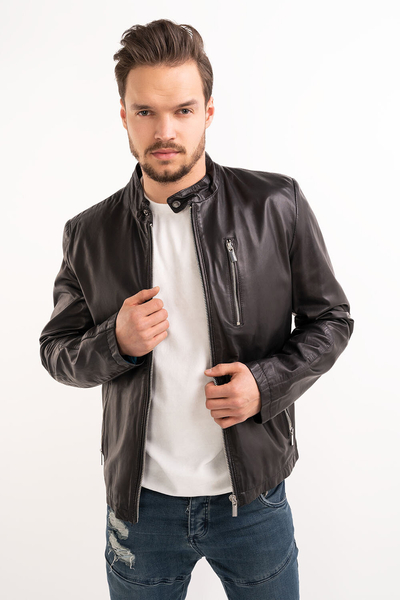 Milestone Kurtka skórzana męska Joker