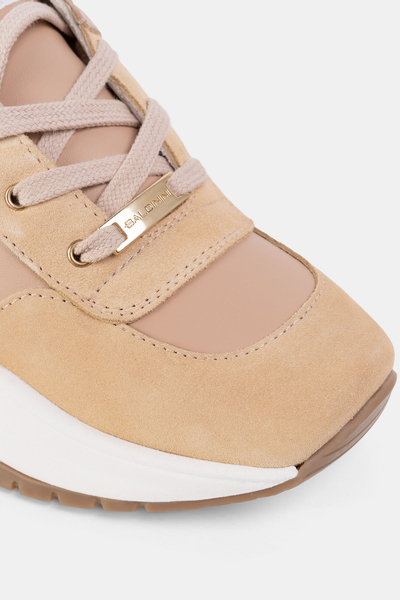 BALDININI Sneakersy zamszowe D3A218CVNBTDTD beżowe