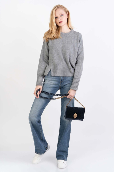 Pinko sweter szary oversize Armadillo