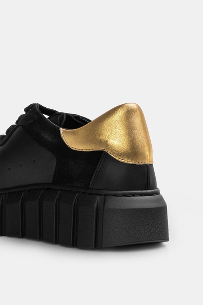 BALDININI Sneakersy skórzane D2D520CRVKNONO czarne