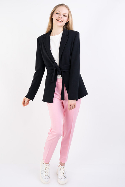 PINKO Spodnie cygaretki różowe BELLO 100