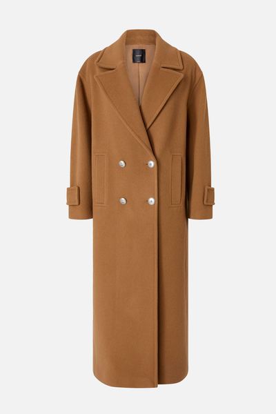 PINKO płaszcz damski Camembert Coat brązowy