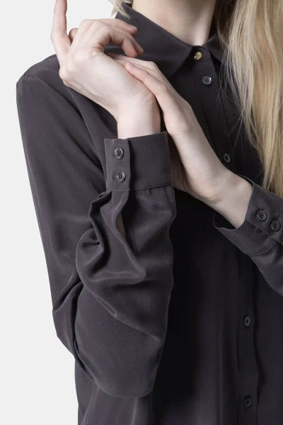 PINKO koszula jedwabna Crackers szary