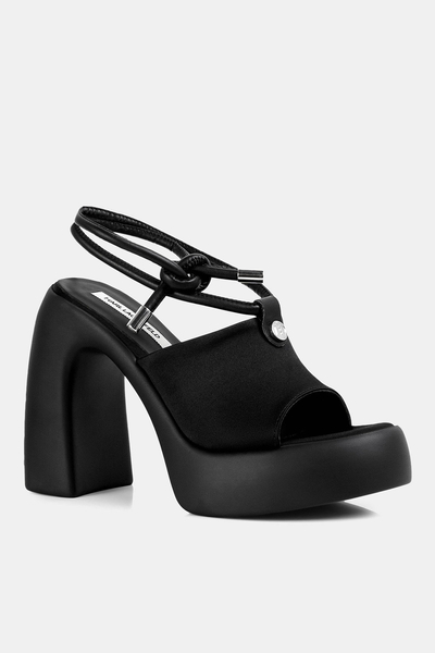 KARL LAGERFELD Czółenka damskie ASTRAGON HI Longlace Slide czarne