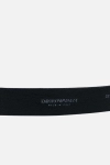 Pasek Emporio Armani z okrągłą klamrą w kolorze srebrnym 70 niebieski