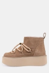 INUIKII śniegowce skórzane Classic Low Platform 5204-004-705 beżowe
