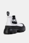 Karl Lagerfeld Botki TREKKA MAX Short Gore Stud Bt białe