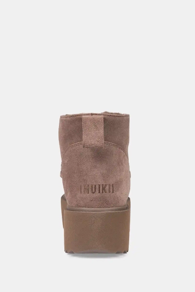 INUIKII śniegowce skórzane Classic Low Platform 75204-004 Taupe