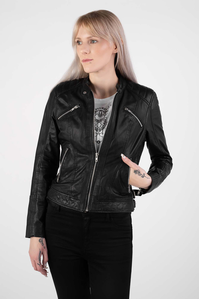 Rockandblue kurtka skórzana damska ze stójką Vision