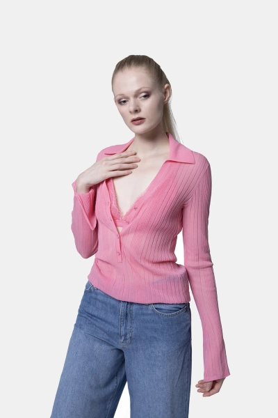 PINKO polo Annapurna różowe