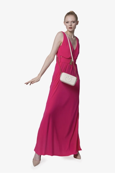 PINKO sukienka z odkrytymi plecami Cabreo różowa