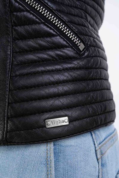 Tigha Kurtka damska skórzana Nastia czarna