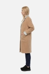 PINKO dwustronny płaszcz Estate Reversible Coat beżowo srebrny 