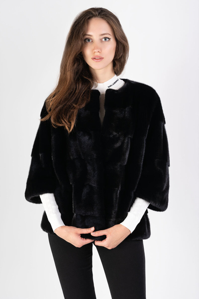 Kottas Mantsios futro z norek czarne