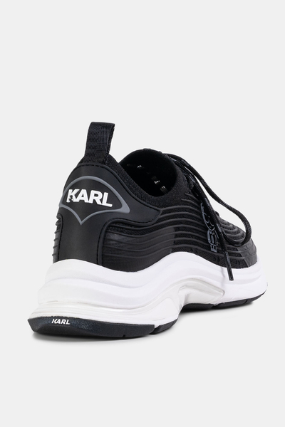 Karl Lagerfeld Sneakersy męskie LUX FINESSE Plexikonic Pull On czarne