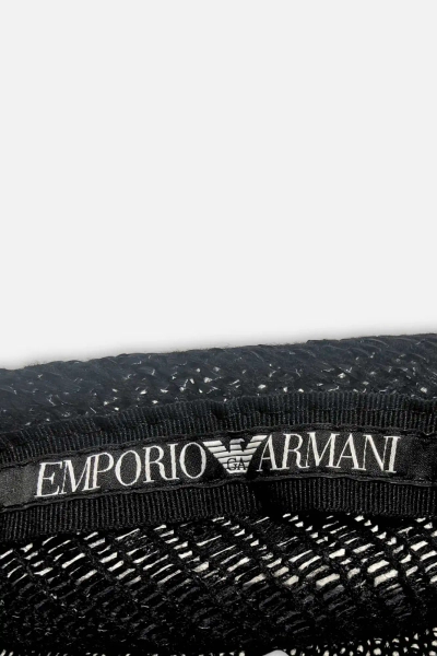 Emporio Armani kaszkiet damski Cappello Basco czarny