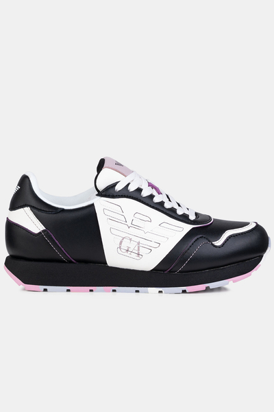 EMPORIO ARMANI Sneakersy z kolorową podeszwą X3X159 XF670 S187 czarne